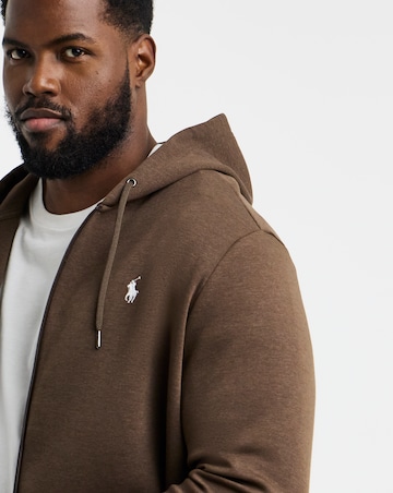 Polo Ralph Lauren Zip Through Hoodie - Brown Heather