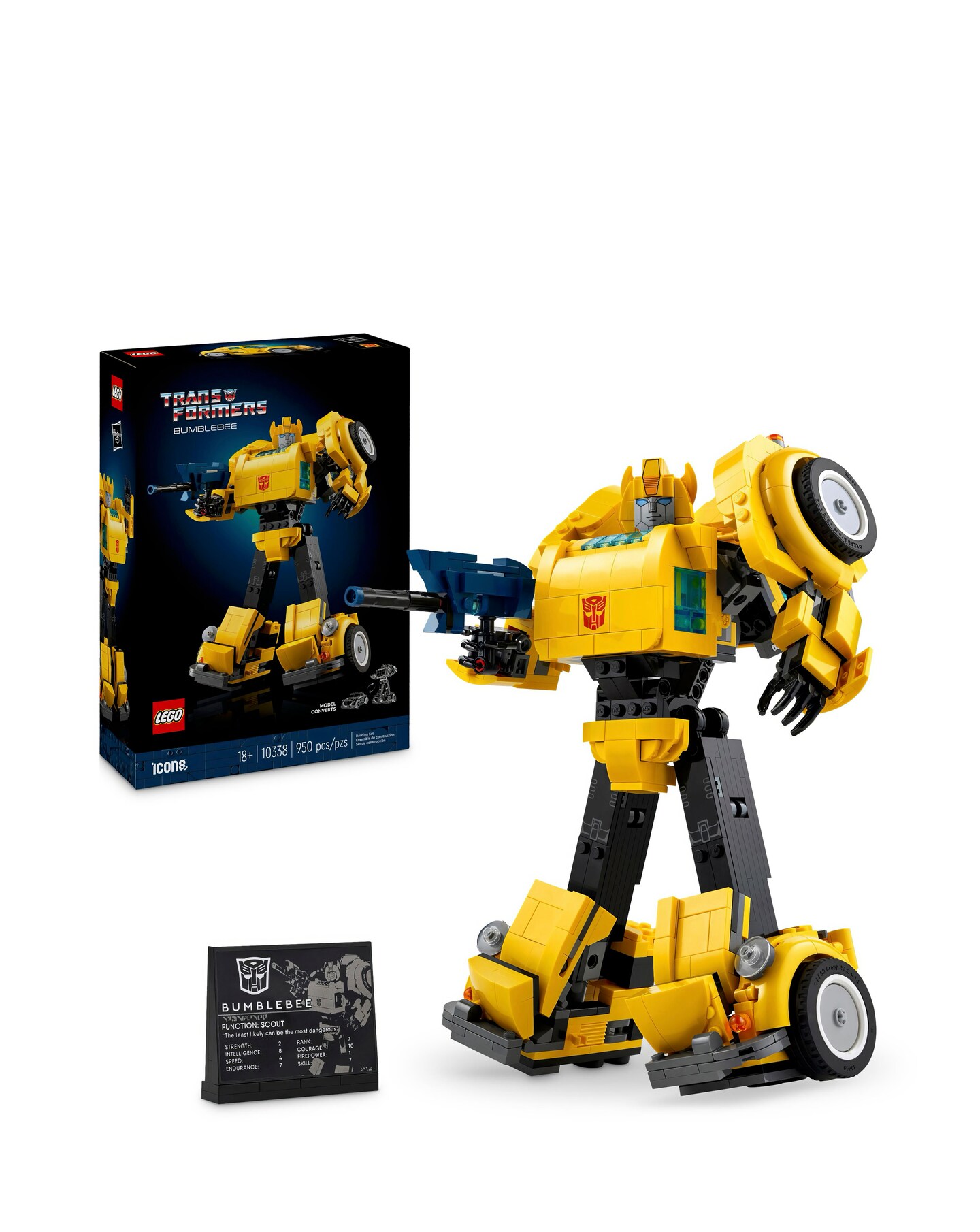 LEGO Icons Transformers Bumblebee 10338