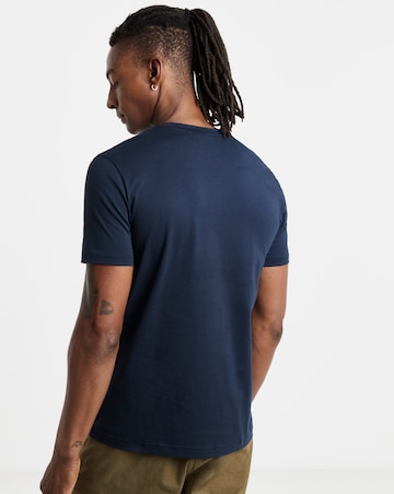 BOSS Short Sleeve Large Logo T-Shirt - Navy