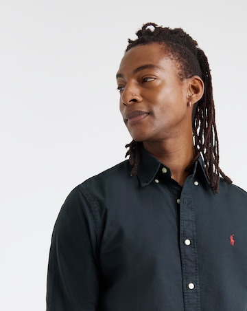 Polo Ralph Lauren Long Sleeve Yarn Dyed Oxford Shirt - Black