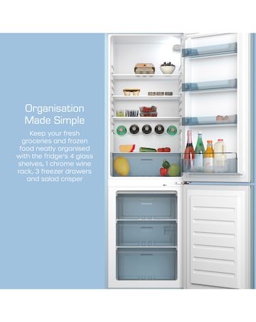 Swan SR11020BLNE Retro 60/40 Fridge Freezer - Blue