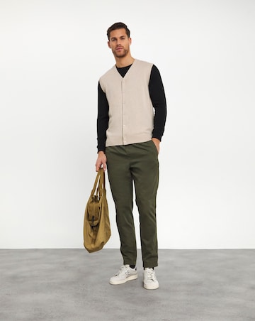 Stone Knitted Button Up Sweater Vest