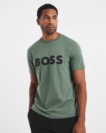 BOSS Short Sleeve Graphic Logo T-Shirt - Green