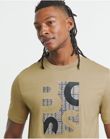 BOSS Short Sleeve Graphic Logo T-Shirt - Camel