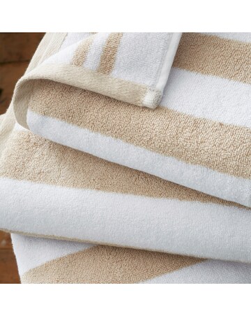 Bianca Reversible Stripe Jacquard Towels