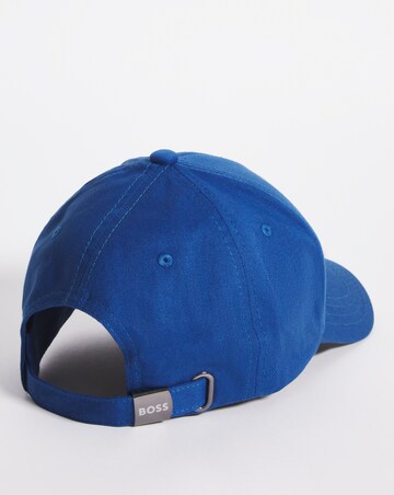 BOSS Bright Blue Pixel Logo Cap