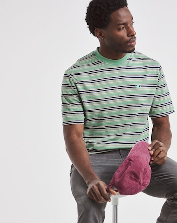 Union Relaxed Fit Marl Yarn Dye Stripe T-Shirt Long