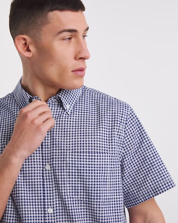 Short Sleeve Gingham Shirt