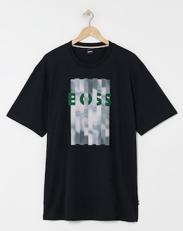 BOSS Short Sleeve Black Graphic Logo T-Shirt