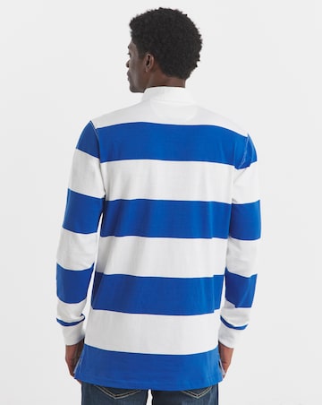 Polo Ralph Lauren Stripe Rugby Shirt - Blue/ White
