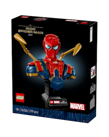 LEGO Marvel Iron Spider-Man Bust Collectible Adult Building Set 76326