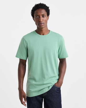 Pure Cotton Crew Neck T-Shirt Long