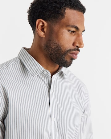 Long Sleeve Poplin Stripe Shirt Long