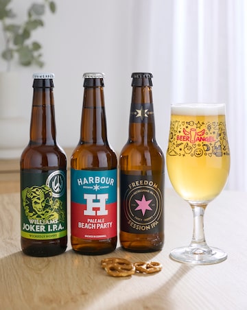 Brewhouse - Craft Ale (3 x 330ml) & Chalice Glass