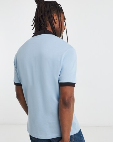 Lacoste Short Sleeve Contrast Polo - Light Blue