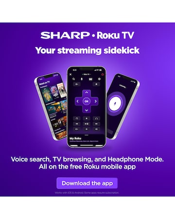 Sharp 1T-C32HD2225KB 32in Smart HD Roku Freely LED TV