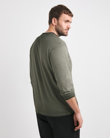Relaxed Fit Washed Long Sleeve T-Shirt