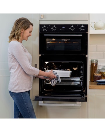 Russell Hobbs RH89DEO2001B/02 89cm High Built-In Double Oven Black Install