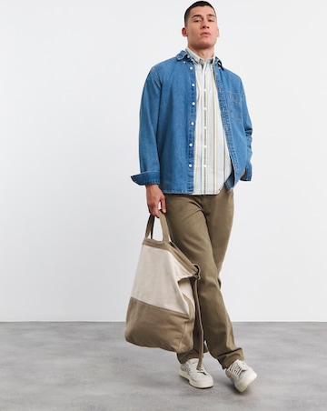 Ben Sherman Oxford Block Stripe Short Sleeve Shirt