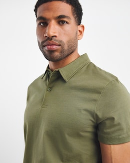 Jersey Polo Long Length- Khaki