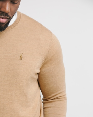 Polo Ralph Lauren Camel Merino Wool Knit Jumper