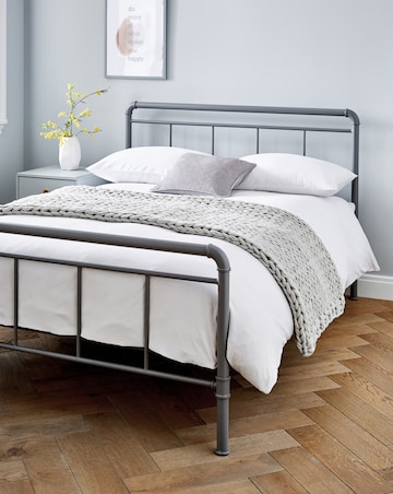 Bowen Metal Bed Frame with 3 Layer Memory Foam Hybrid Mattress