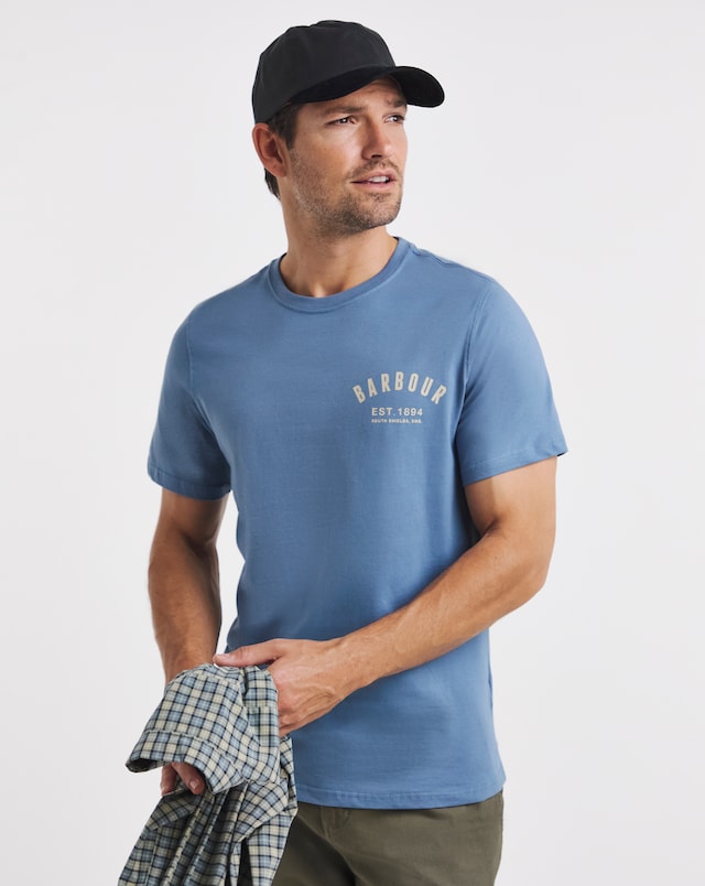 Barbour Short Sleeve Preppy T-Shirt - Blue