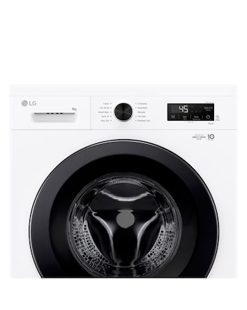 LG X10 Series Direct Drive F4X1009NWK 9kg Washing Machine with 1400 rpm - White