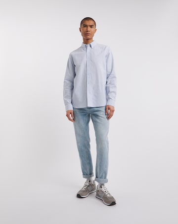 Long Sleeve Stripe Oxford Shirt