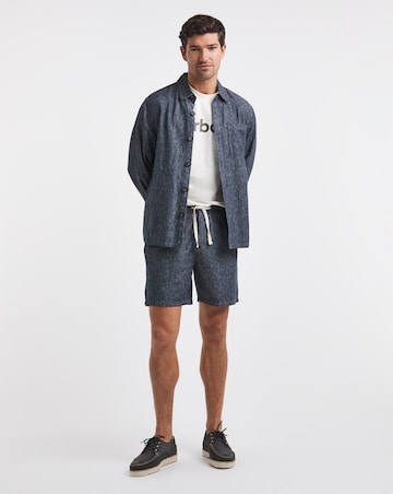 Barbour Stillwater Linen Blend Short - Navy