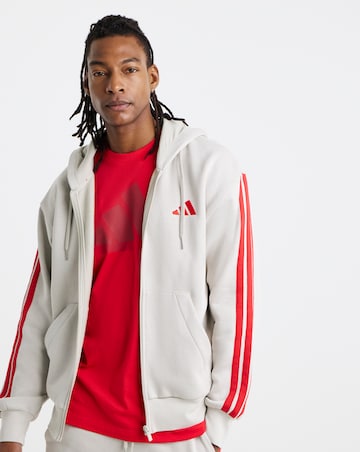 adidas 3 Stripes Fleece Hoodie
