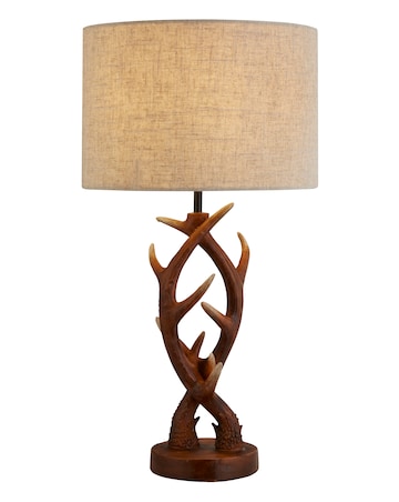 Antler Wood Effect Table Lamp