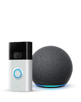 Amazon Echo Dot (5th Gen 2022) Smart Speaker with Ring Video Doorbell
