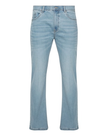 Light Stonewash Loose Fit Stretch Jeans