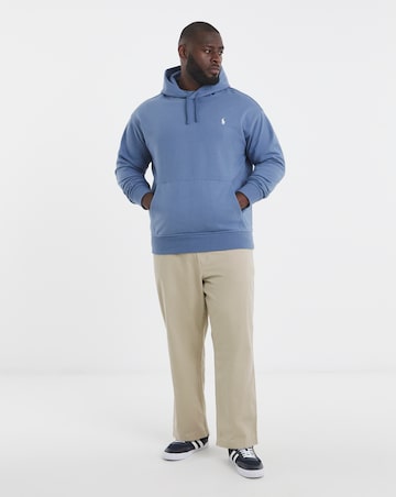 Polo Ralph Lauren Logo Back Fleece Hoodie - Capri Blue