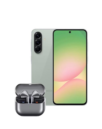 Samsung Galaxy A56 Olive & Galaxy Buds3 Pro Silver Bundle