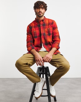Joe Browns Sunset Loving Check Shirt Long Length