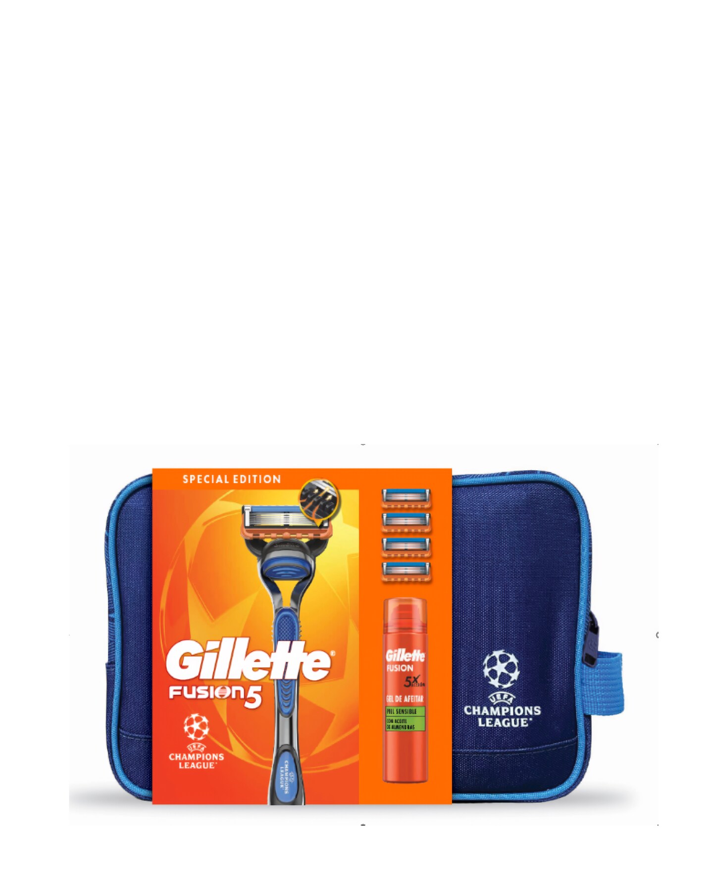 Gillette Labs Exfoliating Razor, Travel Case, and 4 Razor Blades