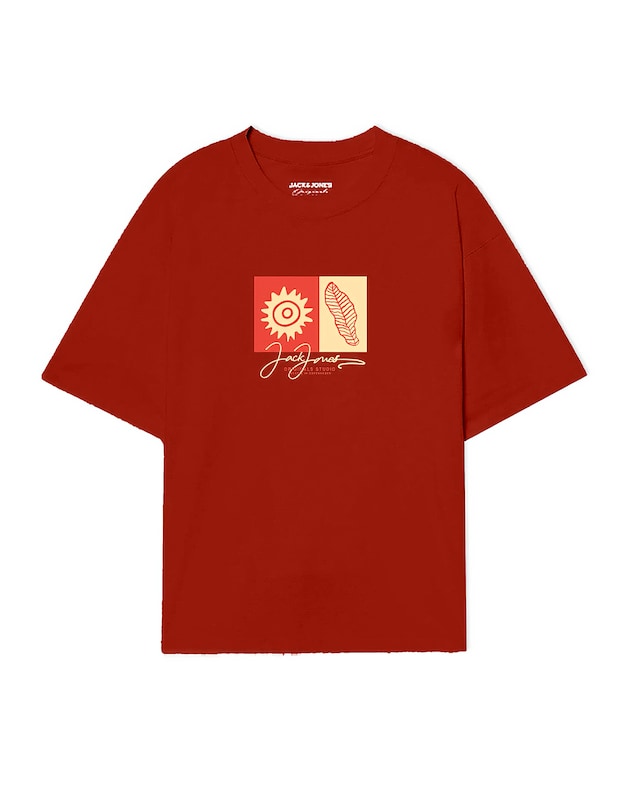 Jack & Jones Canggu T-Shirt - Red Multi