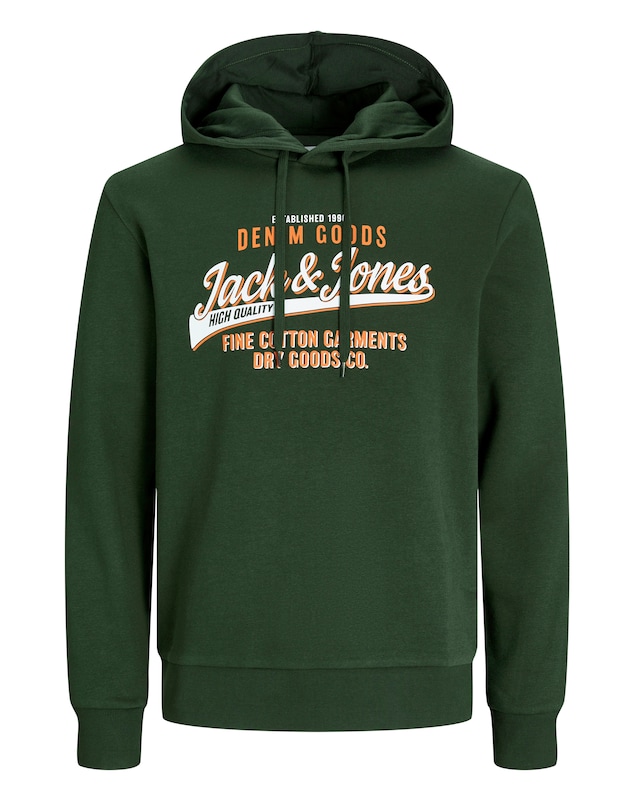 Jack & Jones Logo Hoodie - Green