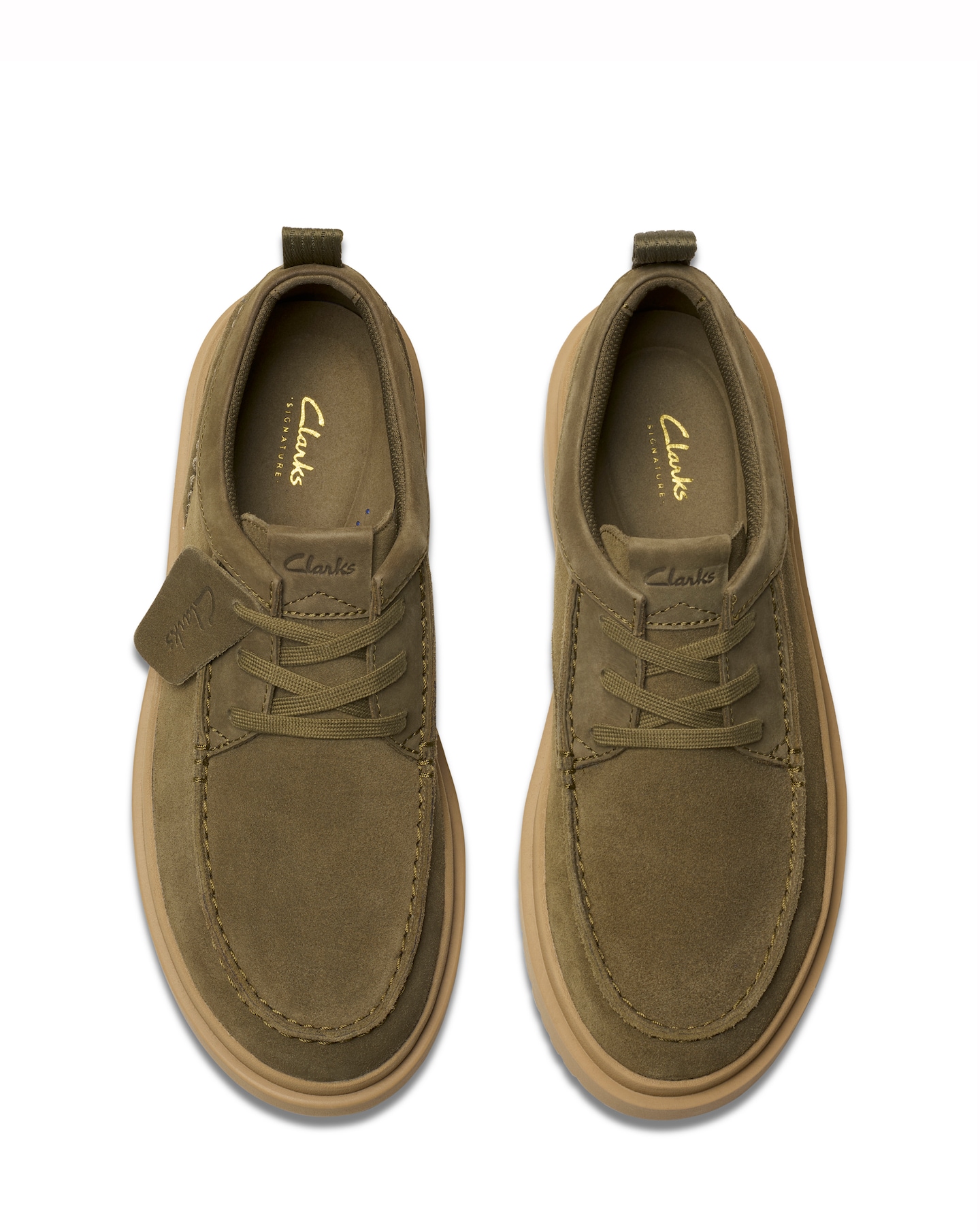 Clarks Schnürschuh »Polden Moc«, mit markanter Sohle