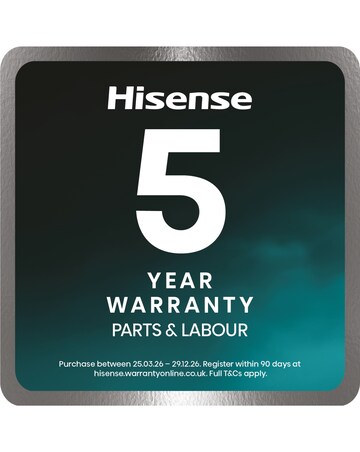 Hisense KitchenFit 5i Series WF5I9043BWFS 9kg Washing Machine - White