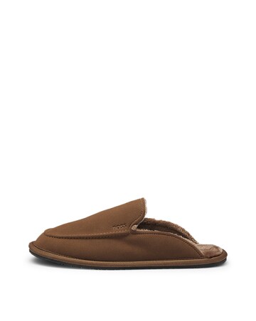 BOSS Lined Muled Slipper - Dark Brown