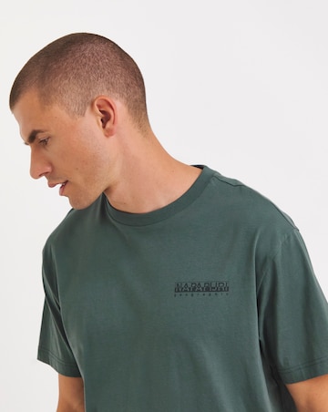 Napapijri Back Logo T-shirt - Khaki