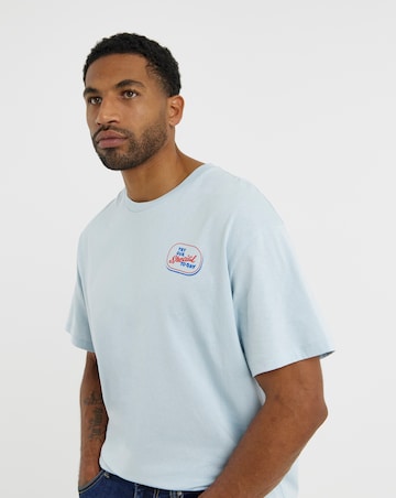 Jack & Jones Sandwich Back Graphic T-Shirt - Blue