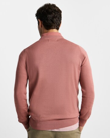 Barbour Pima Cotton Crew Neck Sweater - Pink