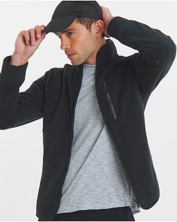 Microfleece Full Zip Jacket-Black