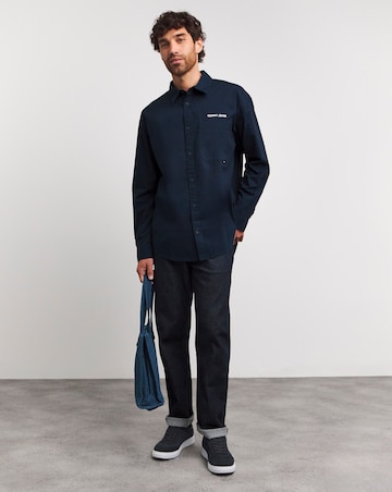 Tommy Jeans Classic Long Sleeve Navy Shirt