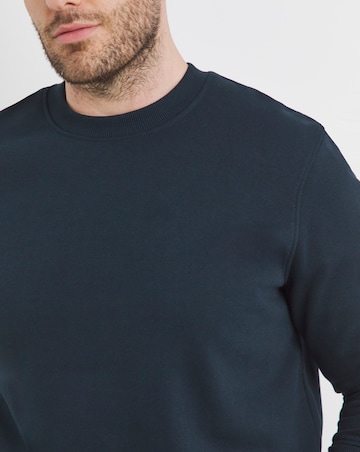 Crew Neck Sweatshirt Long- Navy