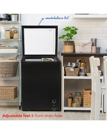 Russell Hobbs RH142CF0E1B Chest Freezer - Black - E Rated Install